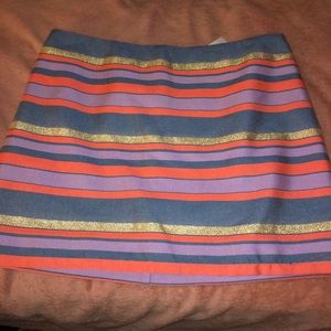 J. Crew striped skirt